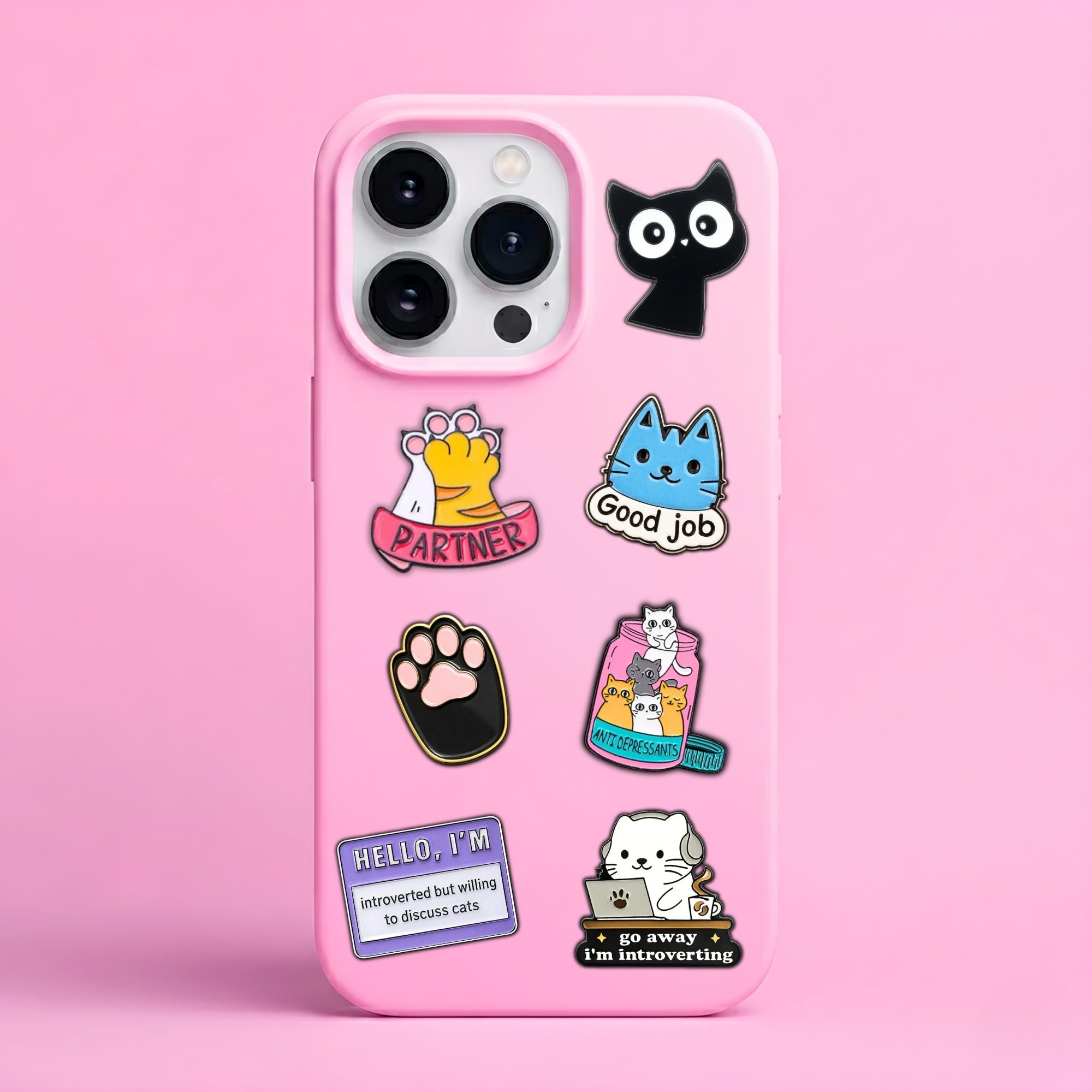 Cat Enamel Sticker - StickerPin