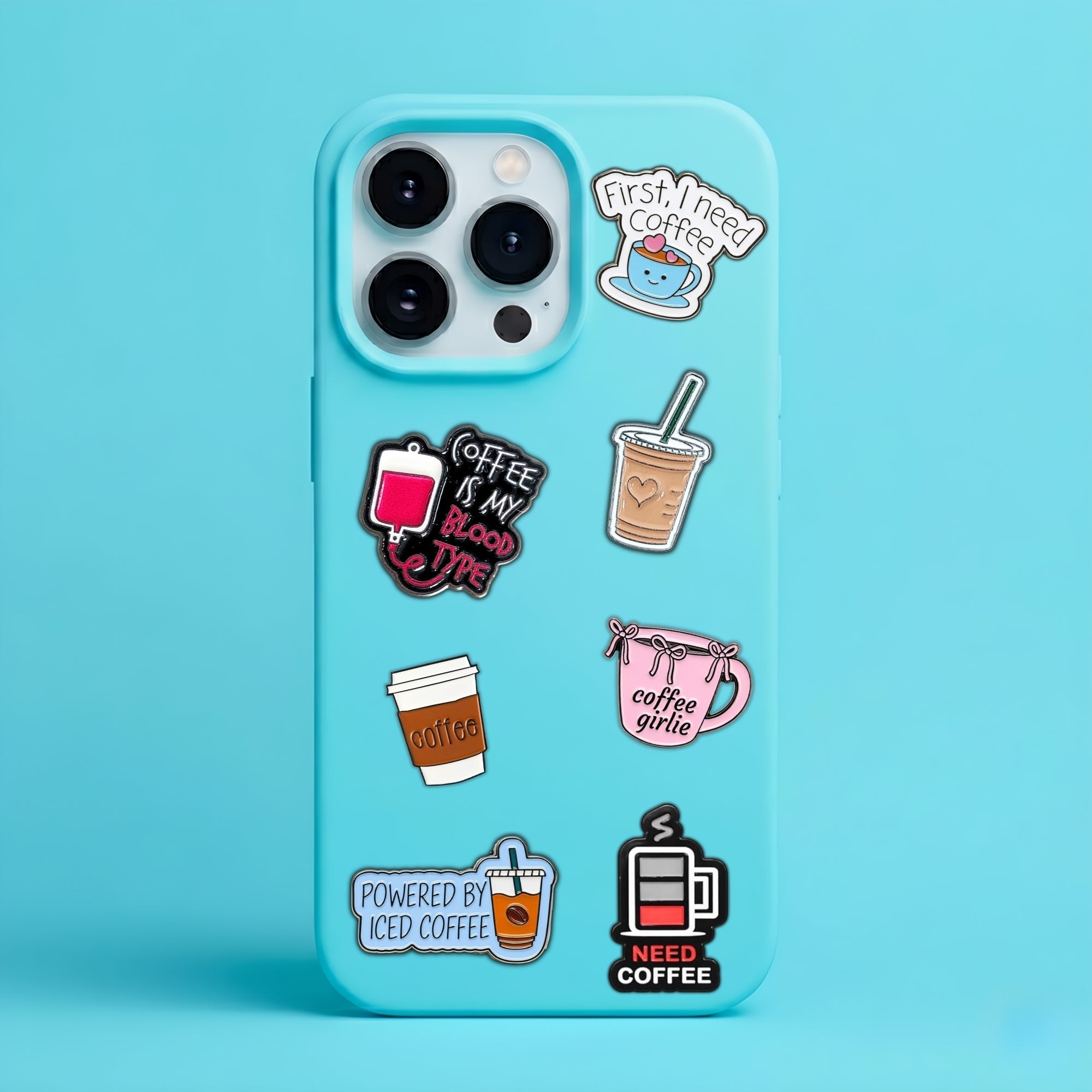 Coffee Enamel Sticker - StickerPin