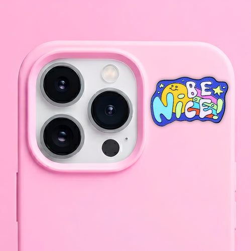 Be Nice Metal Enamel 3M Sticker - StickerPin