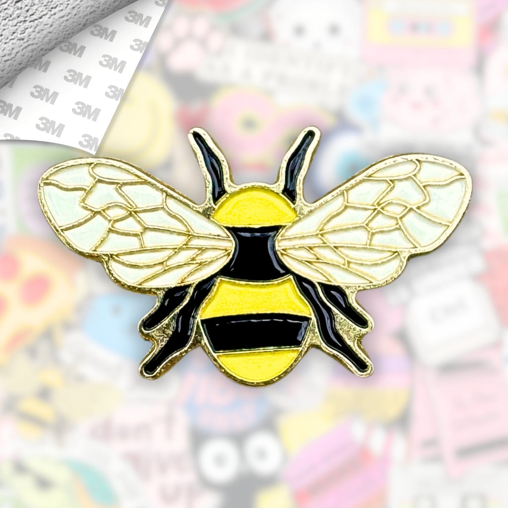 Bumblebee Metal Enamel 3M Sticker - StickerPin