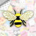 Bumblebee Metal Enamel 3M Sticker - StickerPin