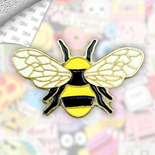Bumblebee Metal Enamel 3M Sticker - StickerPin