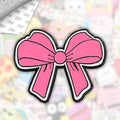 Coquette Bow Metal Enamel 3M Sticker - StickerPin