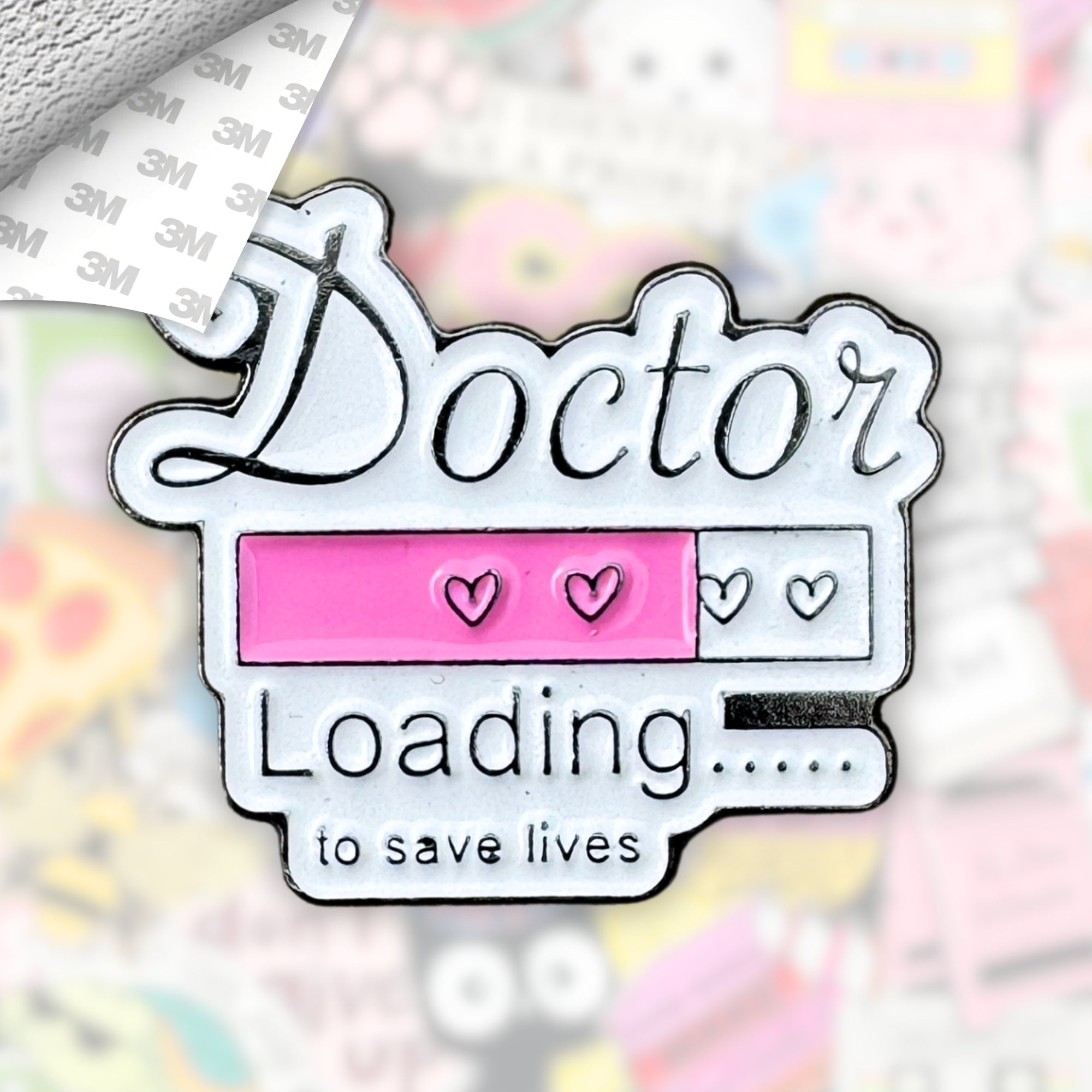 Doctor Loading Metal Enamel 3M Sticker - StickerPin