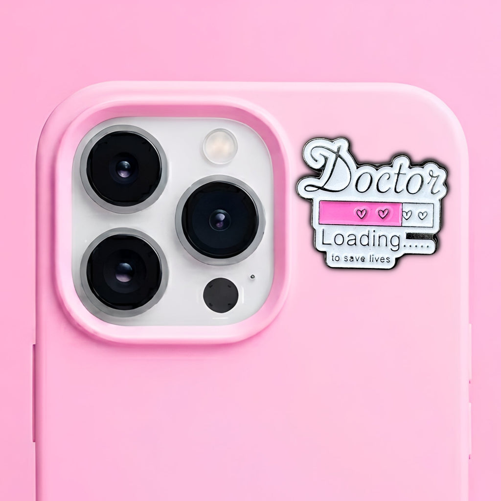 Doctor Loading Metal Enamel 3M Sticker - StickerPin