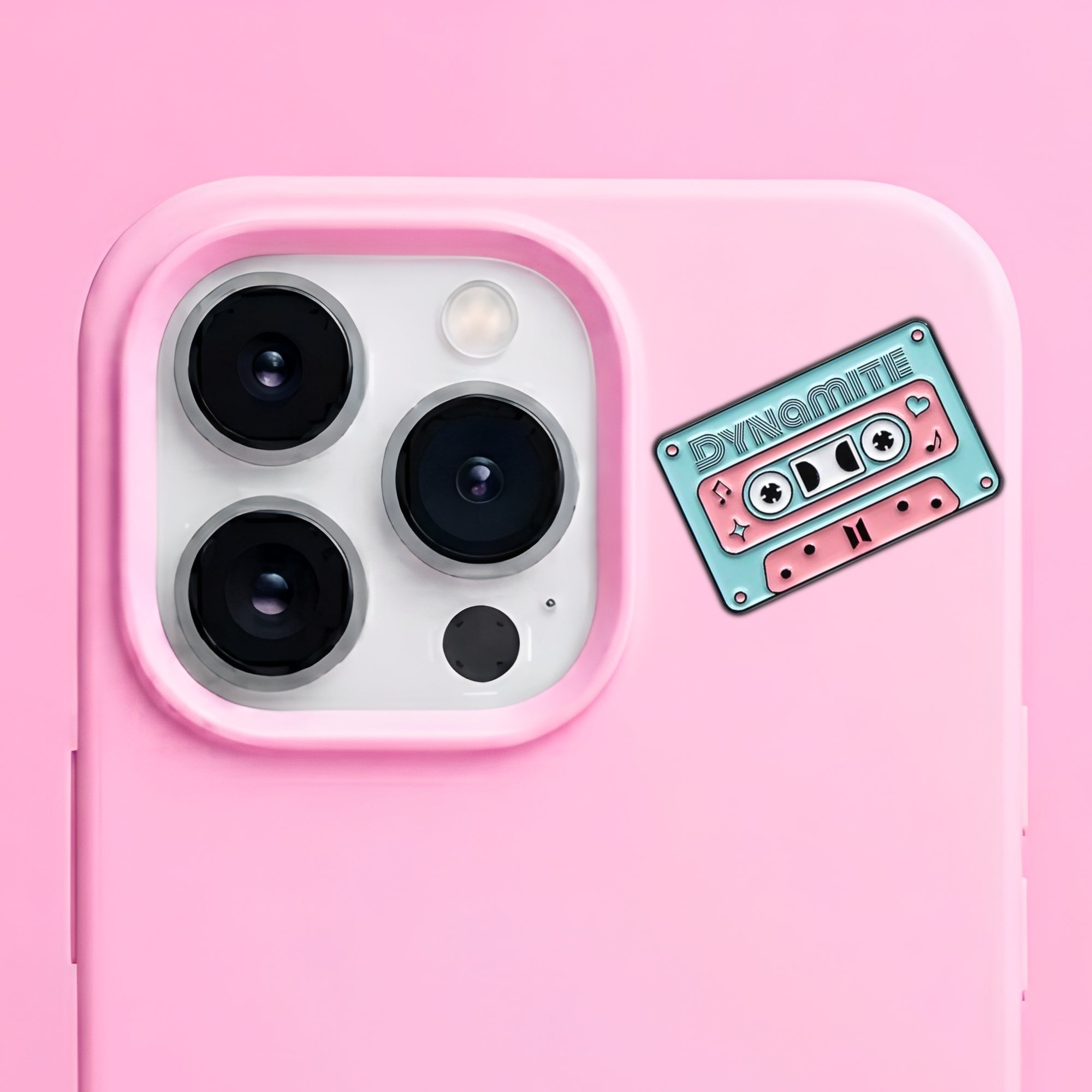 Dynamite BTS Cassette Metal Enamel 3M Sticker - StickerPin