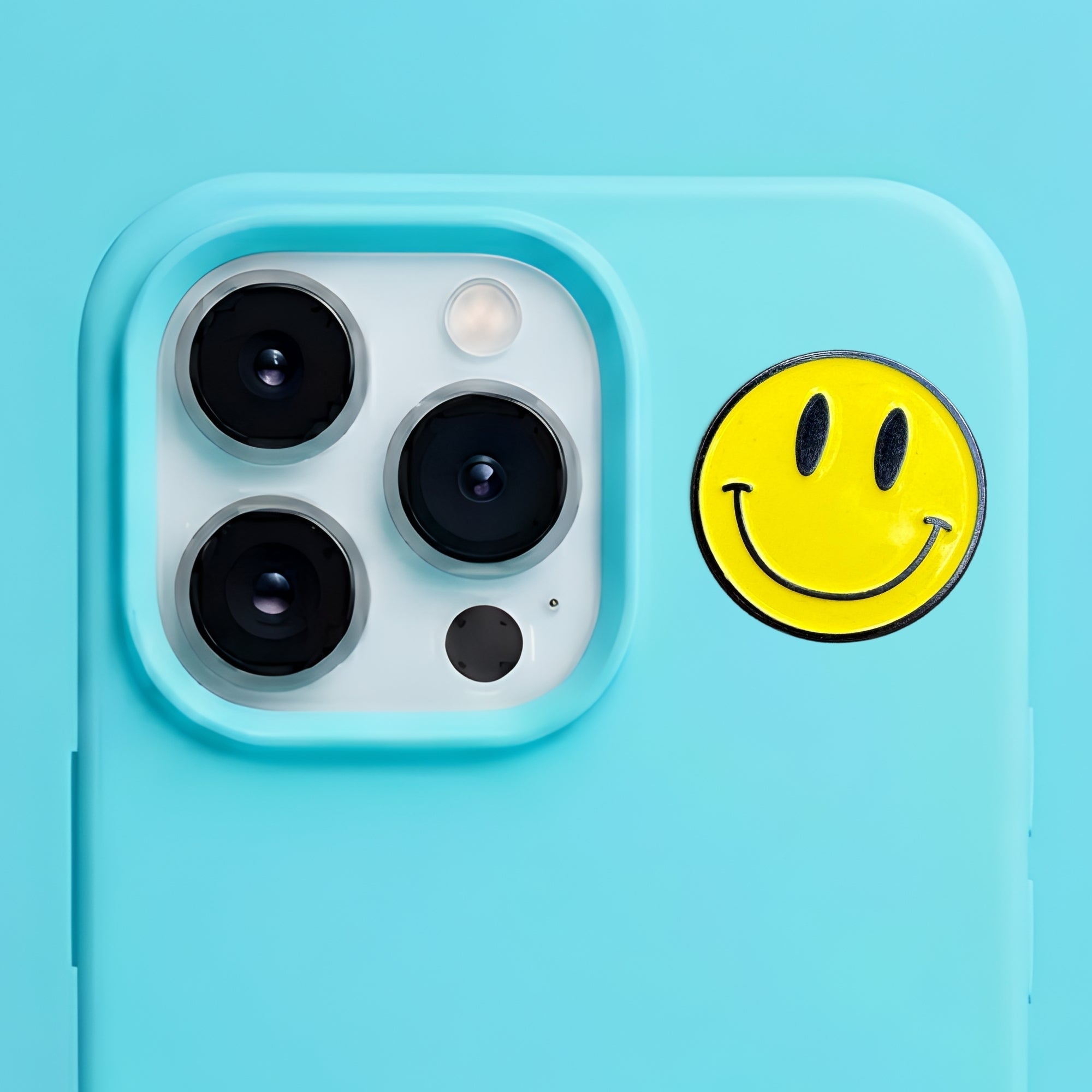 Emoji Smiley Metal Enamel 3M Sticker - StickerPin