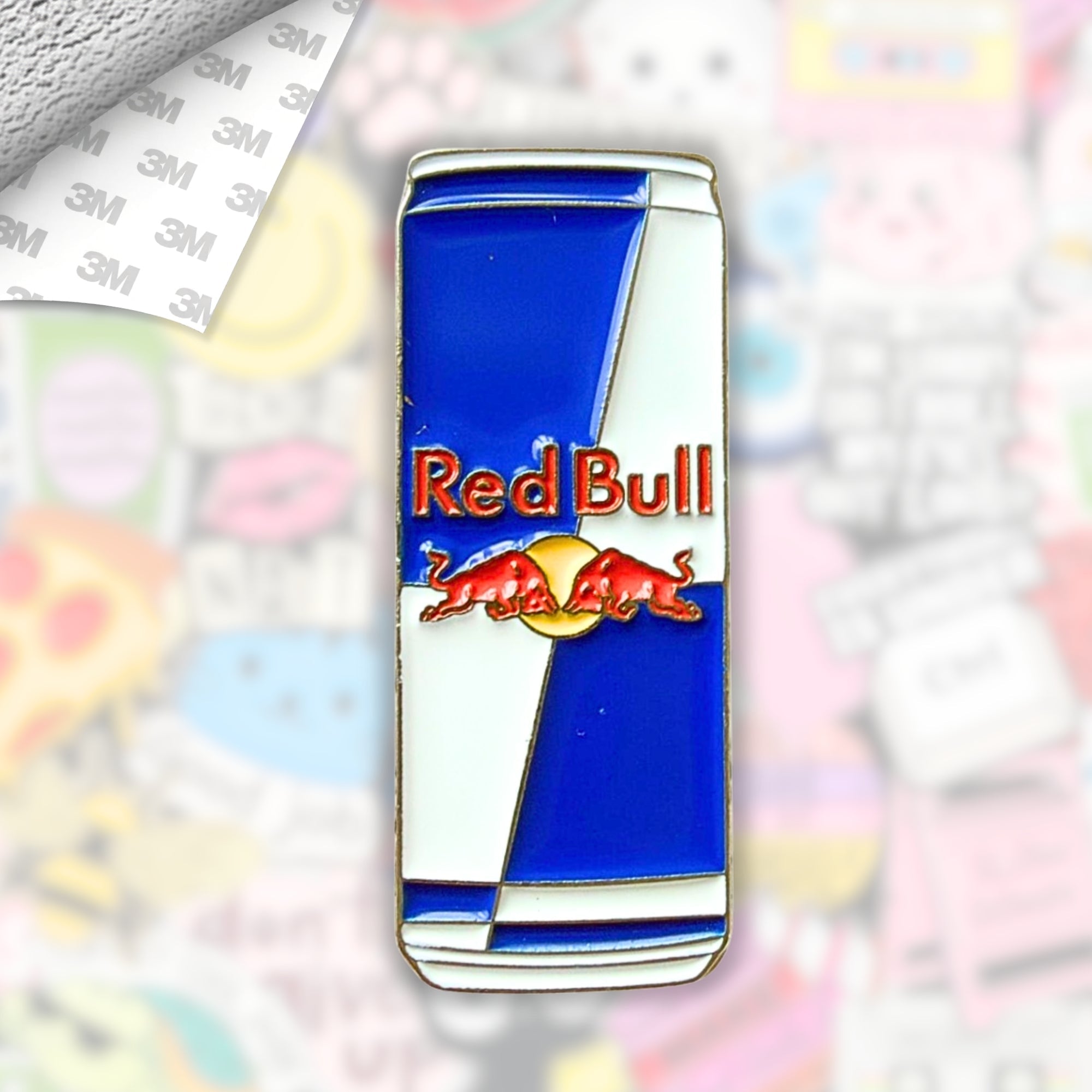 Energy Drink Metal Enamel 3M Sticker - StickerPin
