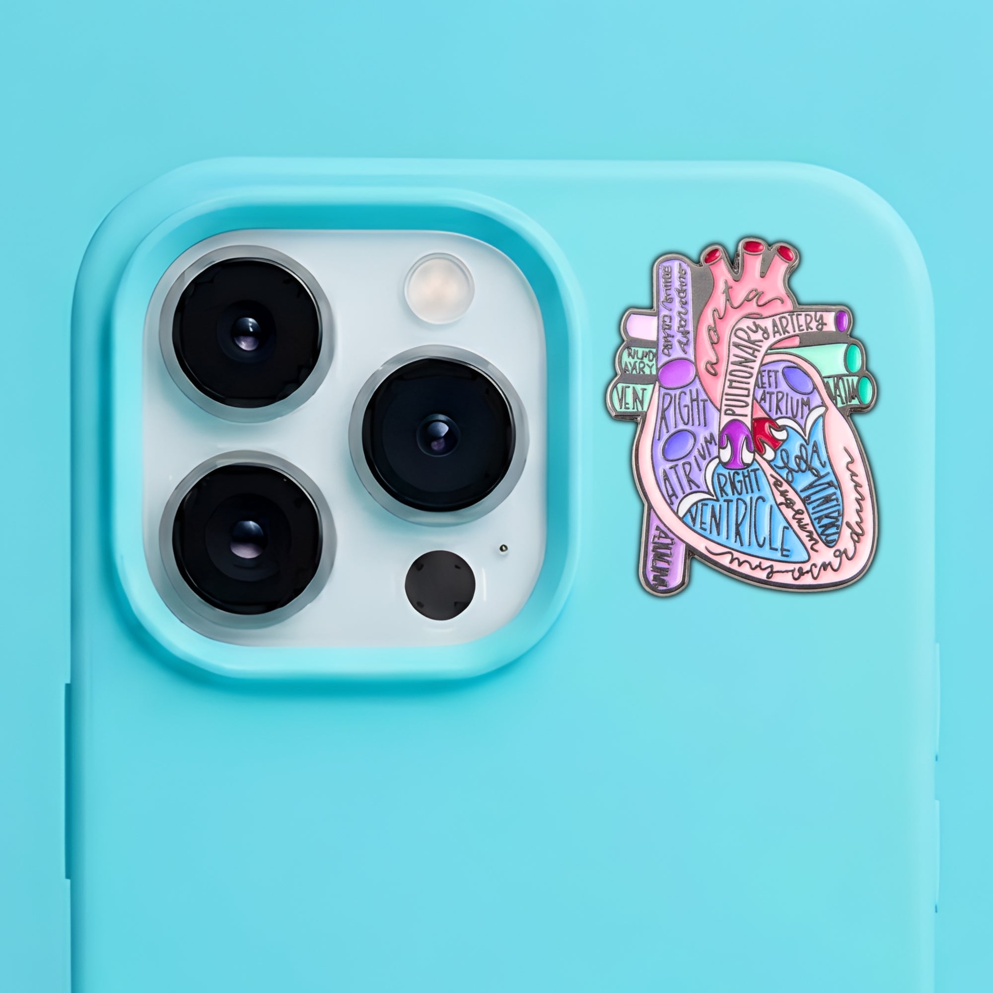 Heart Specialist Metal Enamel 3M Sticker - StickerPin