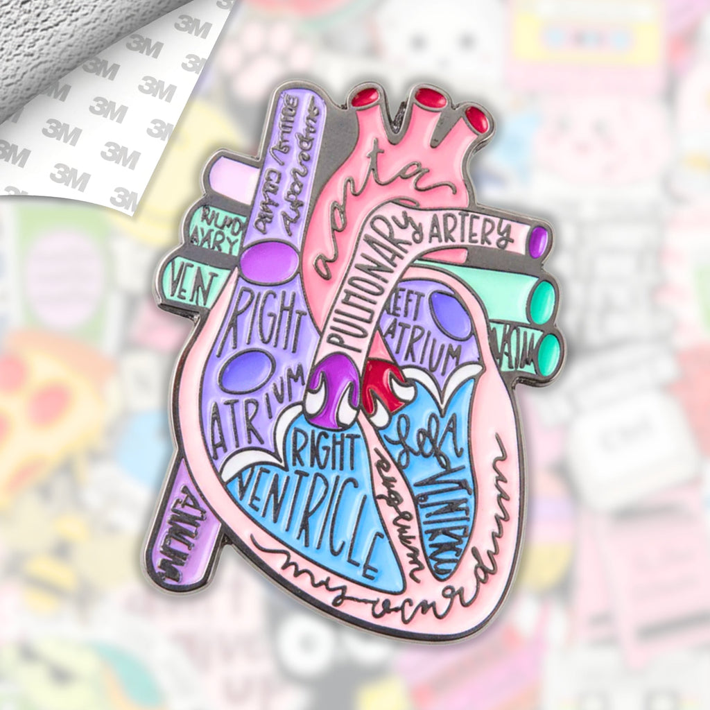 Heart Specialist Metal Enamel 3M Sticker - StickerPin