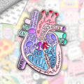 Heart Specialist Metal Enamel 3M Sticker - StickerPin