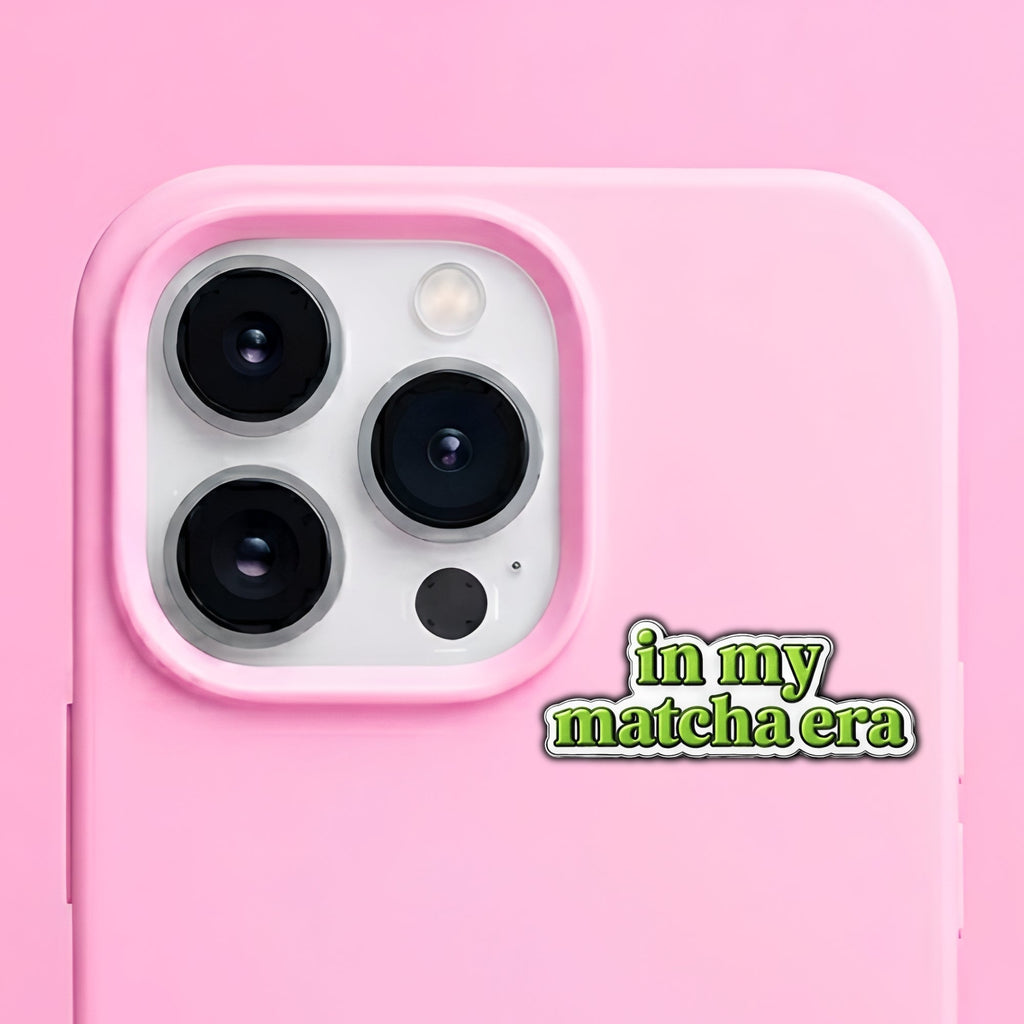 In My Matcha Era Metal Enamel 3M Sticker - StickerPin