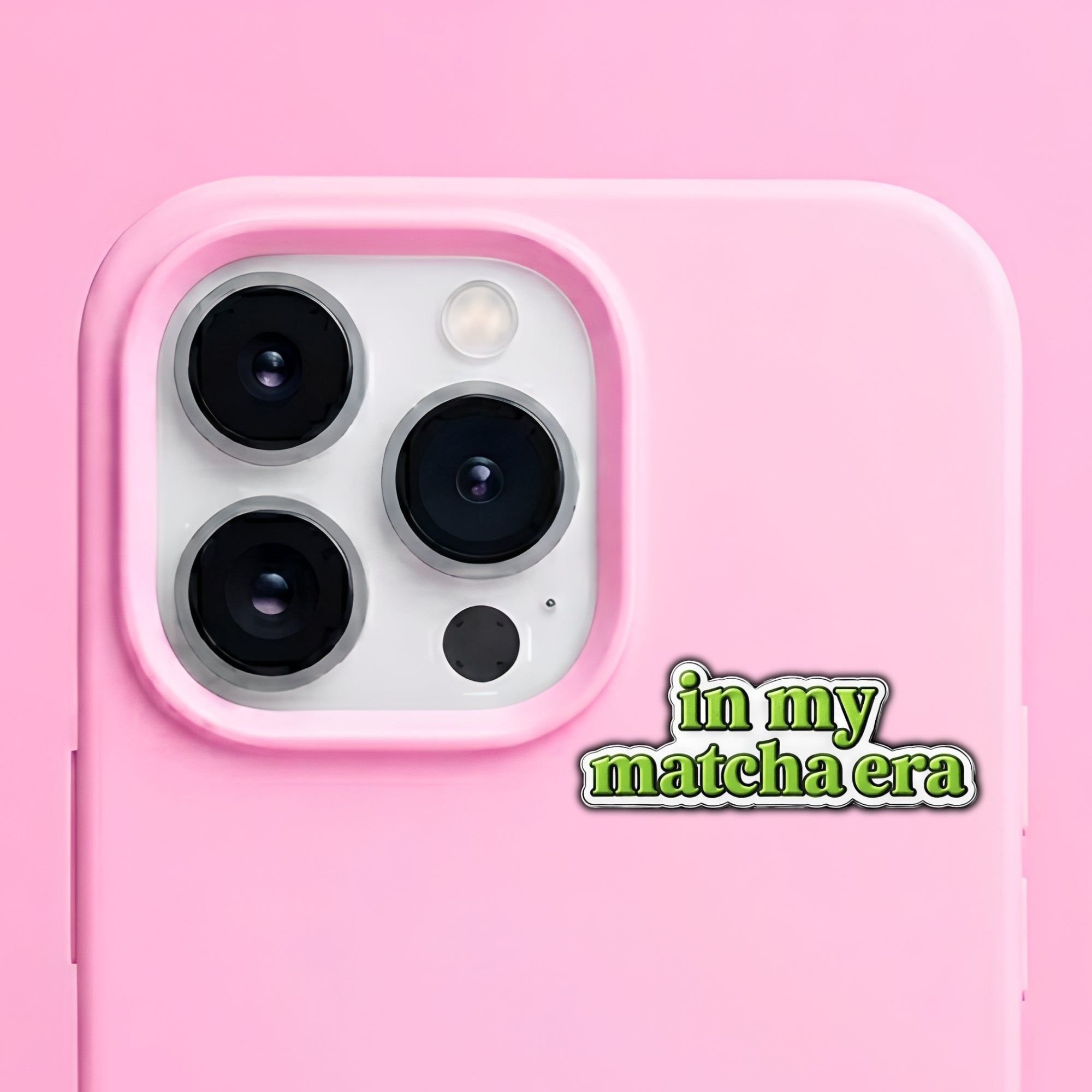 In My Matcha Era Metal Enamel 3M Sticker - StickerPin
