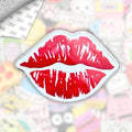 Kiss Kiss Metal Enamel 3M Sticker - StickerPin