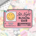 Late Night Readers Club Metal Enamel 3M Sticker - StickerPin