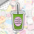 Matcha Matcha Matcha Metal Enamel 3M Sticker - StickerPin