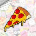 Pizza Metal Enamel 3M Sticker - StickerPin