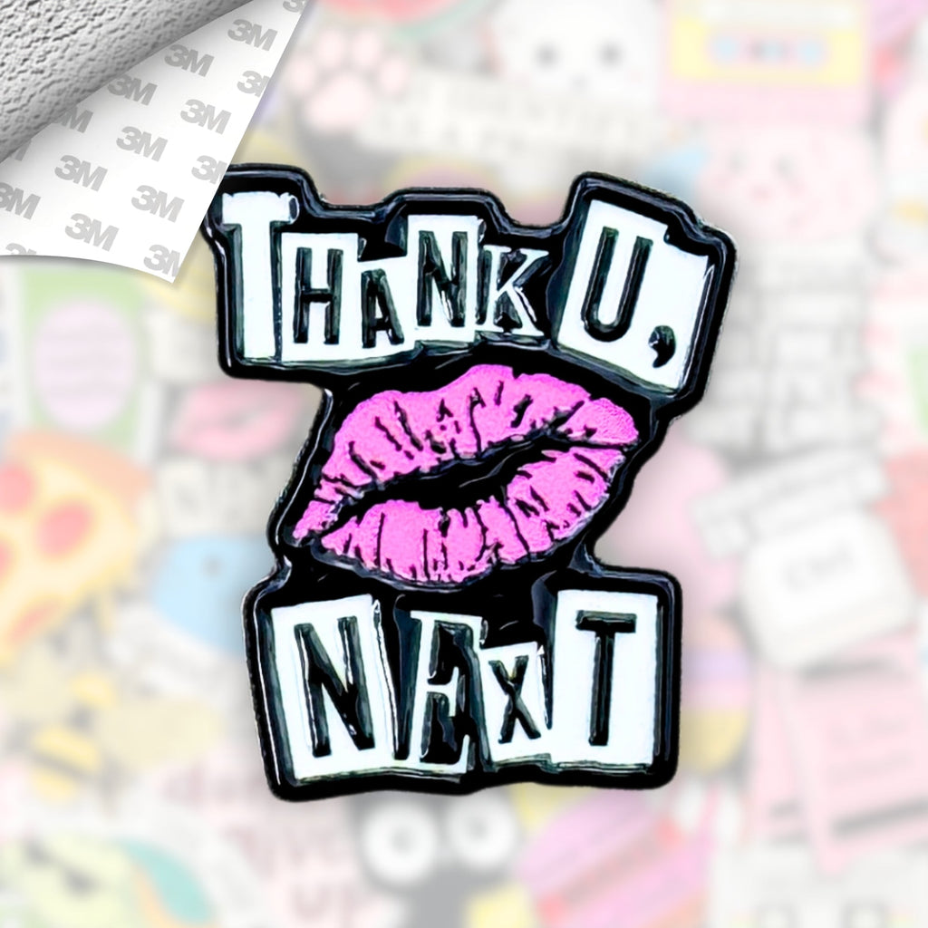 Thank You Next Metal Enamel 3M Sticker - StickerPin