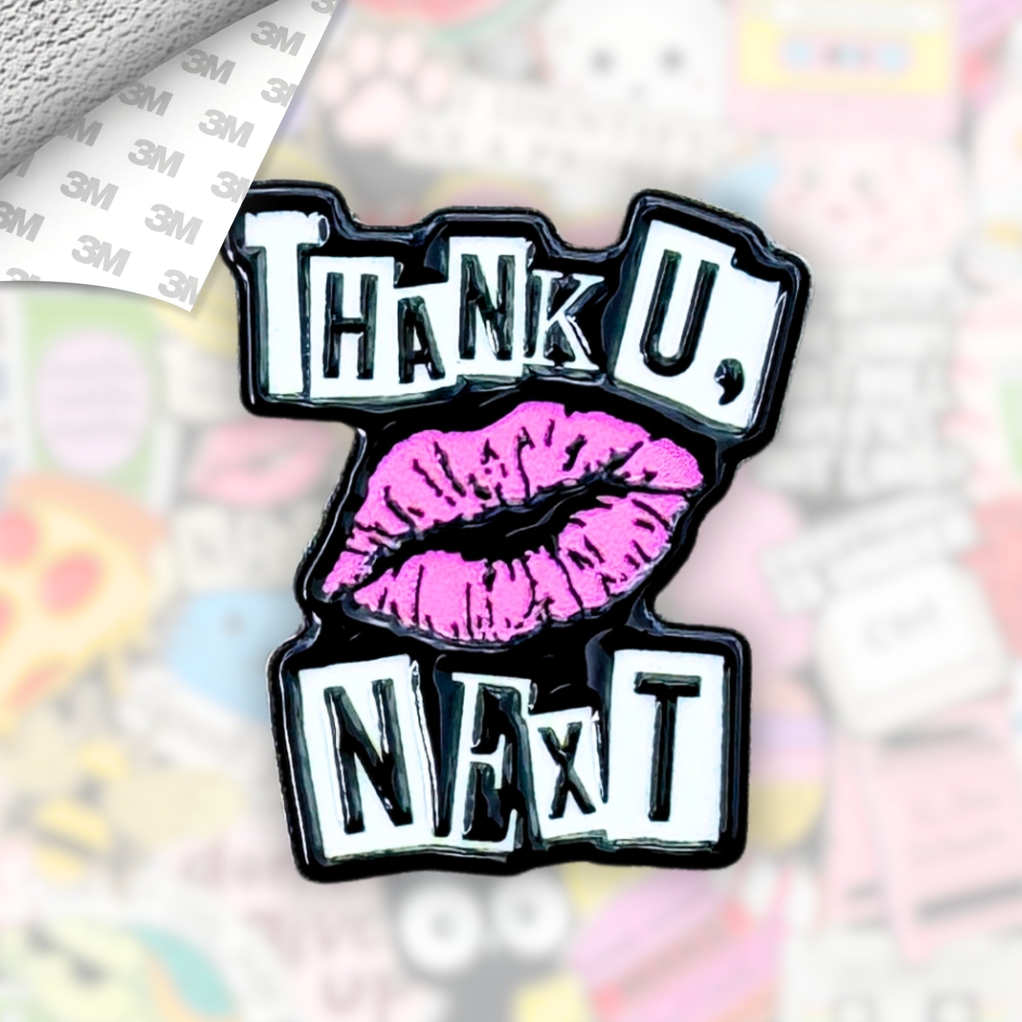 Thank You Next Metal Enamel 3M Sticker - StickerPin
