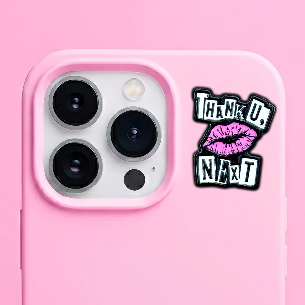 Thank You Next Metal Enamel 3M Sticker - StickerPin