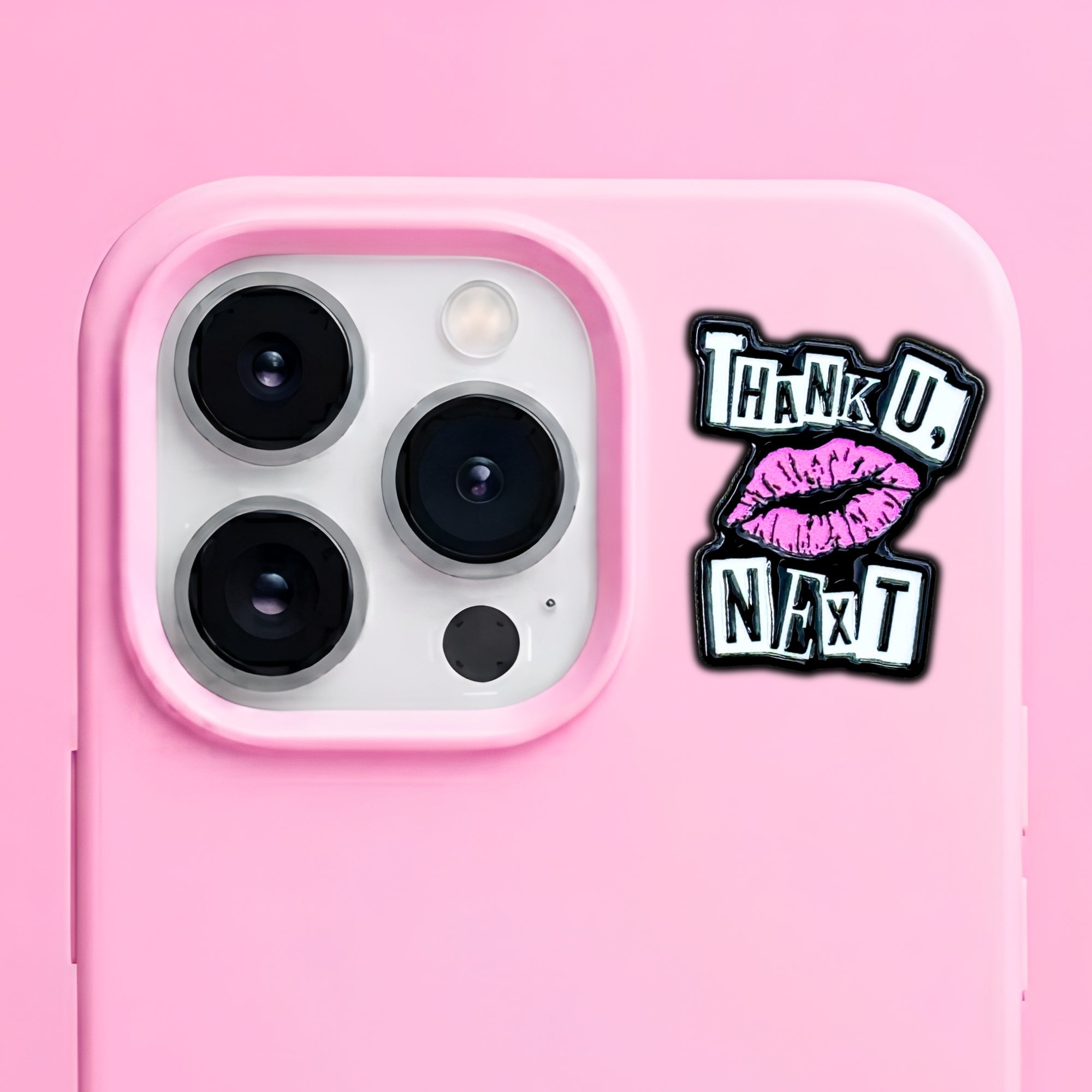 Thank You Next Metal Enamel 3M Sticker - StickerPin