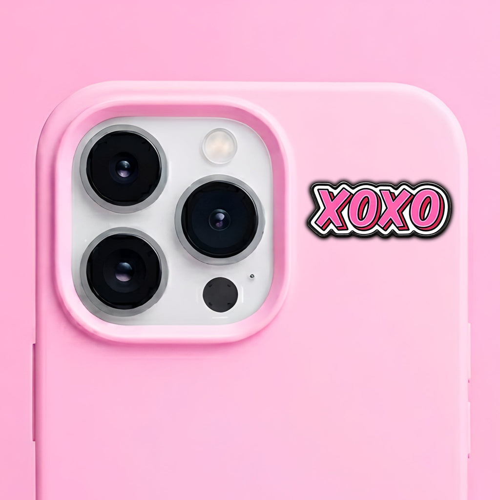 XOXO Metal Enamel 3M Sticker - StickerPin