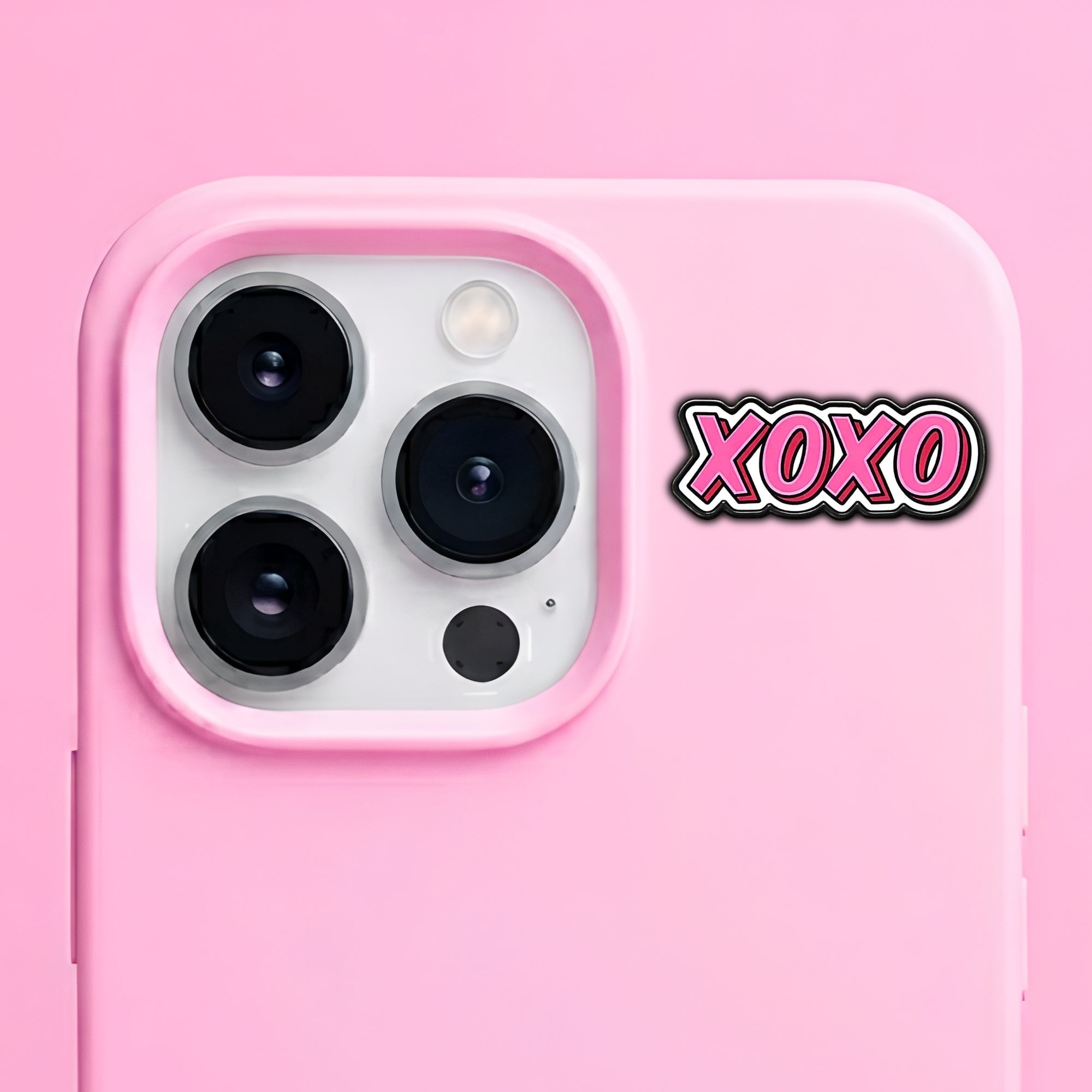 XOXO Metal Enamel 3M Sticker - StickerPin